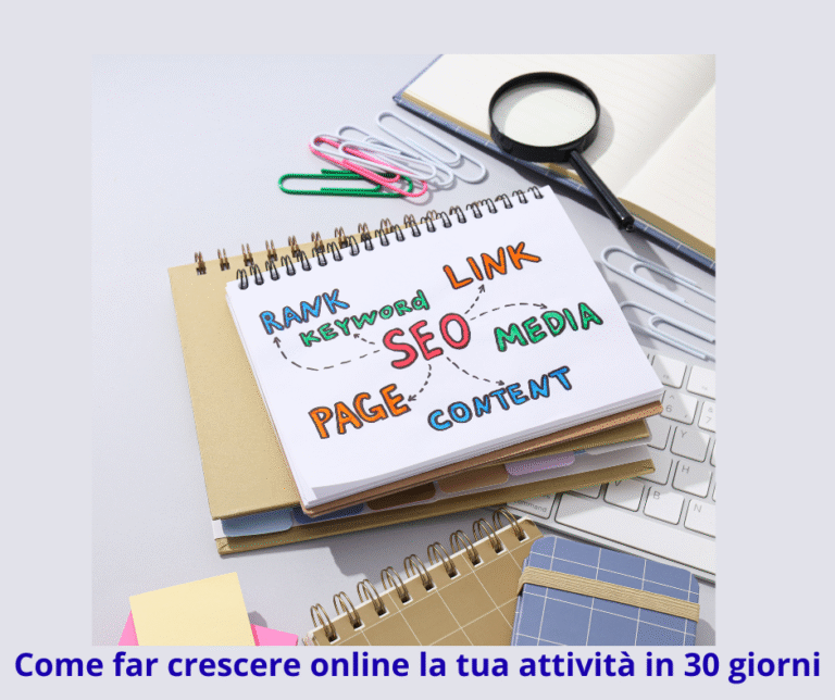 Come far crescere online la tua attività in 30 giorni 1 Come far crescere online la tua attività in 30 giorni. SEO Locale. Digital Marketing. Come far crescere online la tua attività locale in 30 giorni. Guida pratica divisa per giorni. Marketing per attività locali. Come aumentare le visualizzazioni.