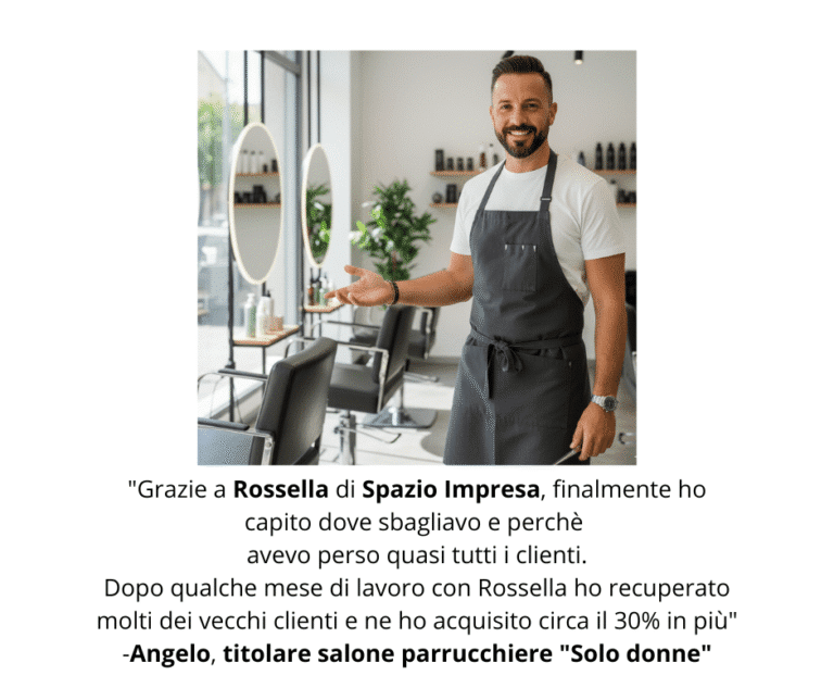 Home 9 Home - Spazio Impresa - Recensione cliente Angelo titolare salone parrucchiere Solo Donne
